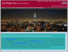 Tablet Screenshot of iranbudgettour.com